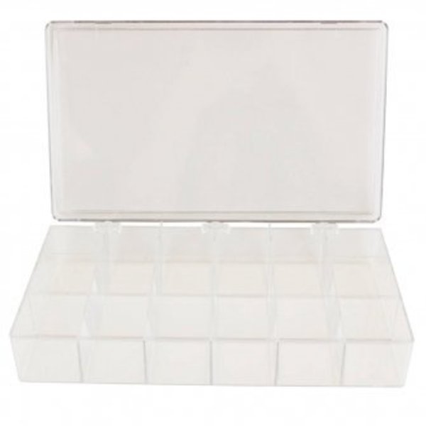 Bel-Art Compartment Box with 18 compartments, 6.88 in H x 11.25 in W F16623